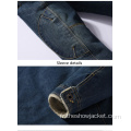 OEM Custom Customs Blue Denim Jacket Broderie